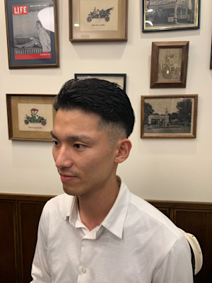 後ろ流しフェードスタイル