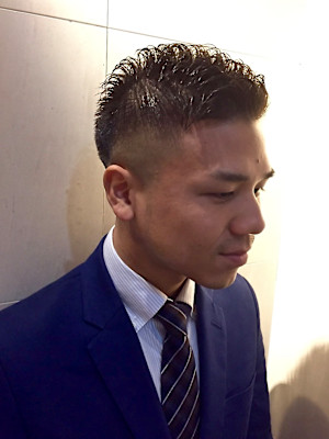 フェードパーマスタイル【五反田】＜理容室＞/メンズ/ショート