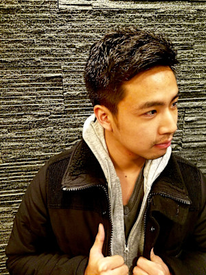 ナチュラルアップバング＜理容室＞メンズ/ショート/個室＞