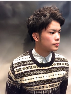 無造作パーマスタイル