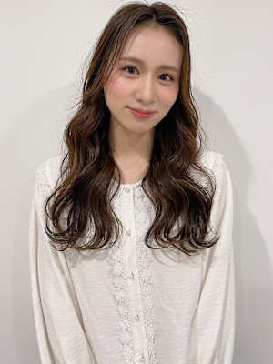 韓国風ウェーブロング