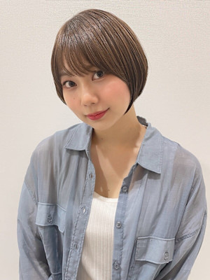 小顔ショートボブヘア