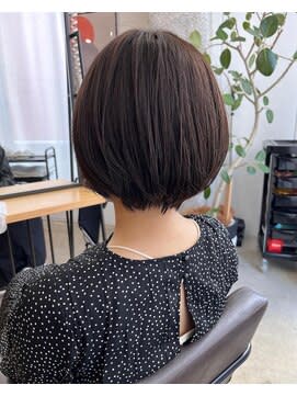 【天神 今泉 大名】 レイヤーボブ　クールブラウン