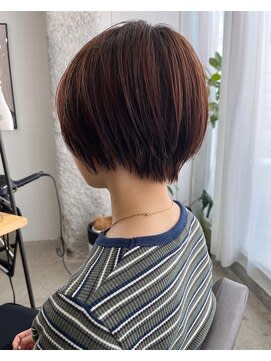 【天神 今泉 大名】マッシュショート　オレンジブラウン