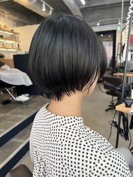 【天神 今泉 大名】 ショートボブ　ダークアッシュ