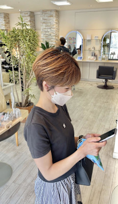 ショートスタイル/マッシュショート/秦野