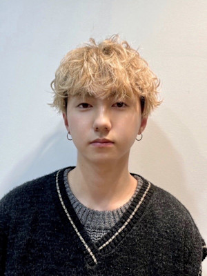 メンズ/ハイトーン/マッシュ/ショート