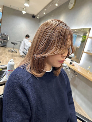 20代/30代/40代/レイヤー/韓国風/ベージュ/透明感