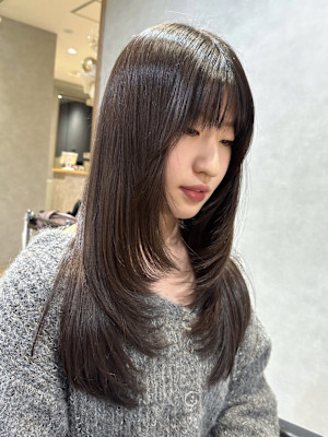 20代/30代/40代/レイヤー/小顔/顔周りレイヤー