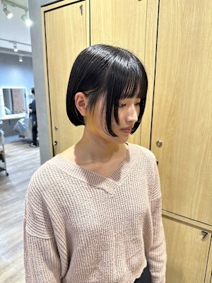 10代/20代/30代/ボブ/顔周りウルフ/インナーカラー