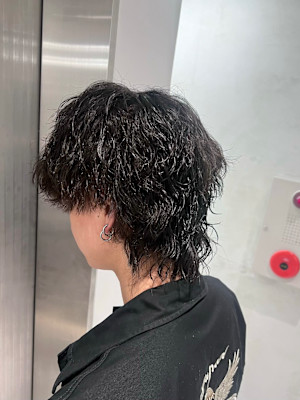 ニュアンスウルフ×波巻きツイストスパイラルパーマ