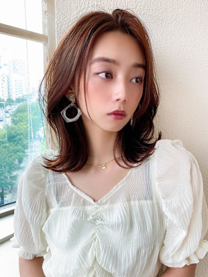 美髪/髪質改善/韓国/切りっぱなしボブ/フェイスレイヤー