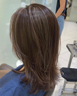 柔らかオリーブベージュハイライト