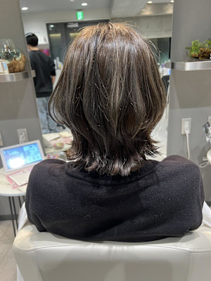 姫カットカールセミディシアーカラー