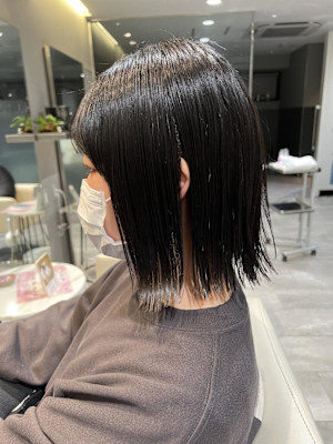 姫カットカールセミディシアーカラー