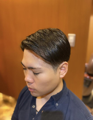 ツーブロック ビジネスショート 理容室