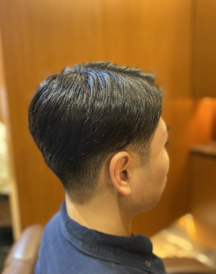 ツーブロック ビジネスショート 理容室