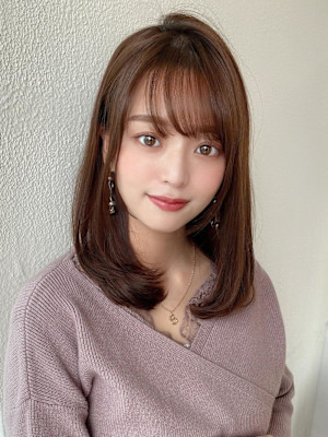 美髪/髪質改善/韓国/切りっぱなしボブ/フェイスレイヤー