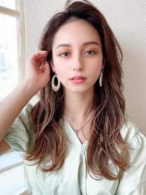 美髪/髪質改善/韓国/切りっぱなしボブ/フェイスレイヤー