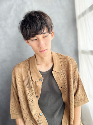 20代30代40代　無造作ナチュラルくせ毛風ショート