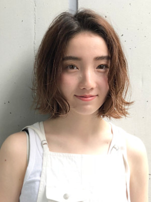 大人ボブパーマスタイル