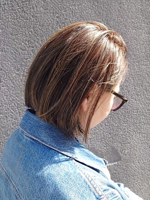 【マノハル スタイル】白髪ぼかしハイライト×ミニボブ