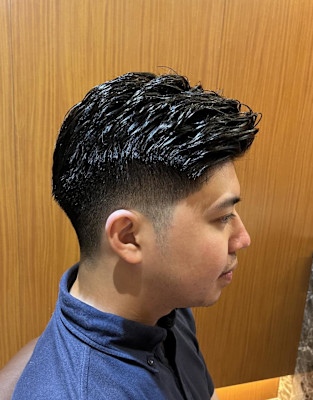 銀座　理容室　フェードパーマ　アイロンパーマ