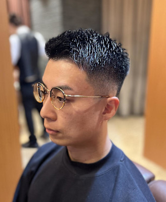 銀座　理容室　スキンフェード　