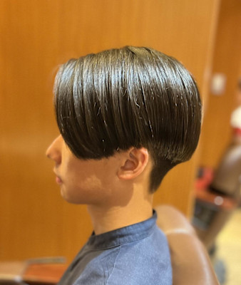 銀座　理容室　個室理容室　メンズカット　ボブスタイル