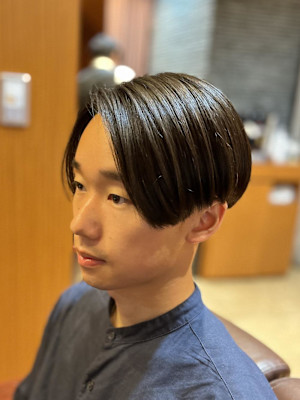 銀座　理容室　メンズカット　ボブスタイル