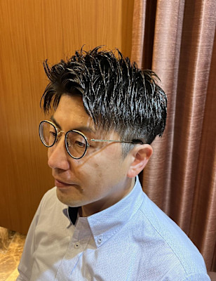 銀座　理容室　個室　メンズカット　ツーブロック