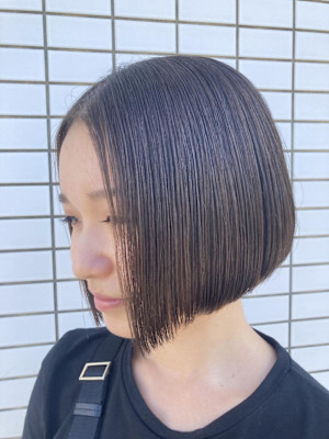 《cropes辻堂 阿部》ぷっつんとコンパクトミニボブ