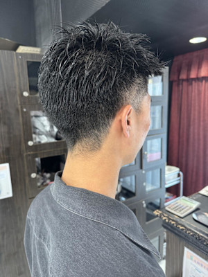 ３ミリ刈り上げのがっつりメンズショート錦糸町北口