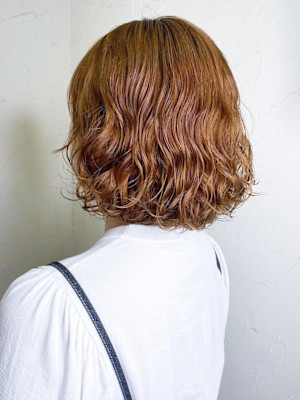 【Reir_下北沢】*フレンチボブパーマ＋オレンジベージュ＊