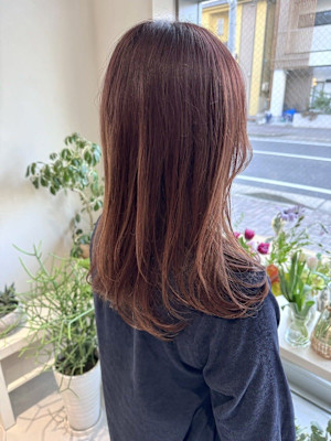 ロングスタイル/ハイトーンカラー/アースカラー