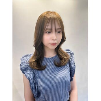 銀座/韓国風レイヤーカット/アッシュベージュ