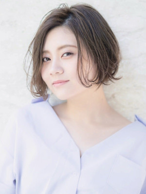 大人のヴェールウェーブボブ×小顔＆似合わせカット