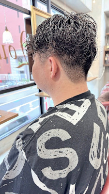 波ウェーブパーマ