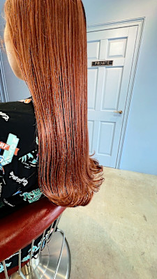 オレンジ色とブリーチ