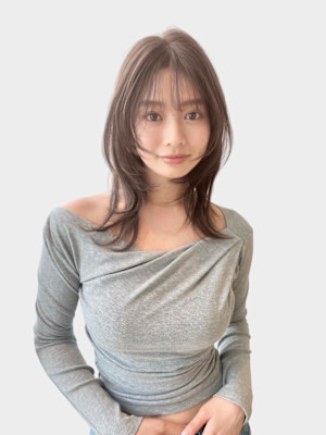  20代30代40代ブリーチなしオリーブグレージュくびれミデ