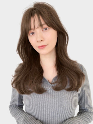  20代30代40代艶感ストレートアッシュグレージュ透明感ロ