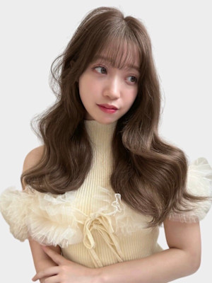 大人美人ショコラアッシュヘルシースタイルふんわりカール小顔