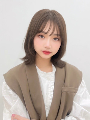 くびれヘルシースタイルふんわりカールショコラアッシュ