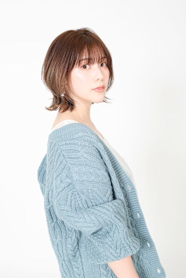 （仙台美容室）後ろでギリギリ結べる長さのウルフヘア！