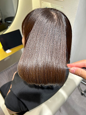 "髪質改善メテオストレートで叶える"  艶ボブ『銀座/個室』