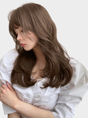 韓国風レイヤースタイル/ツヤカラー