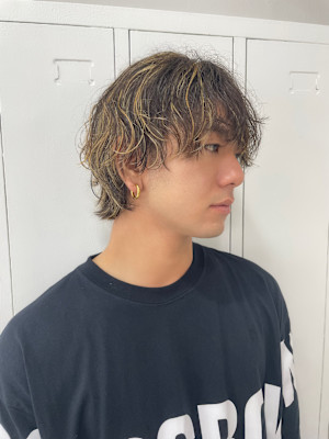 メンズマッシュウルフ