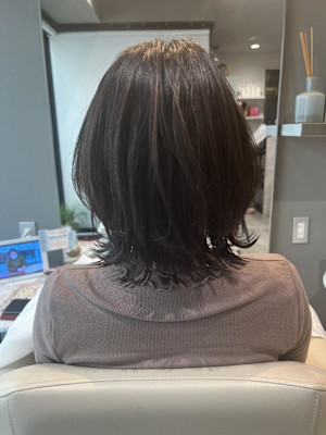 姫カットカールセミディシアーカラー