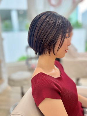 大人可愛い丸みショートボブ☆