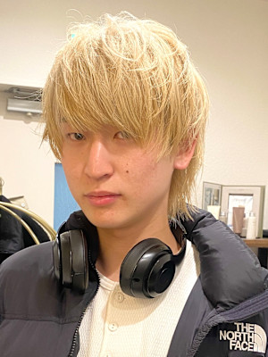 ブロンド/プチマッシュウルフ